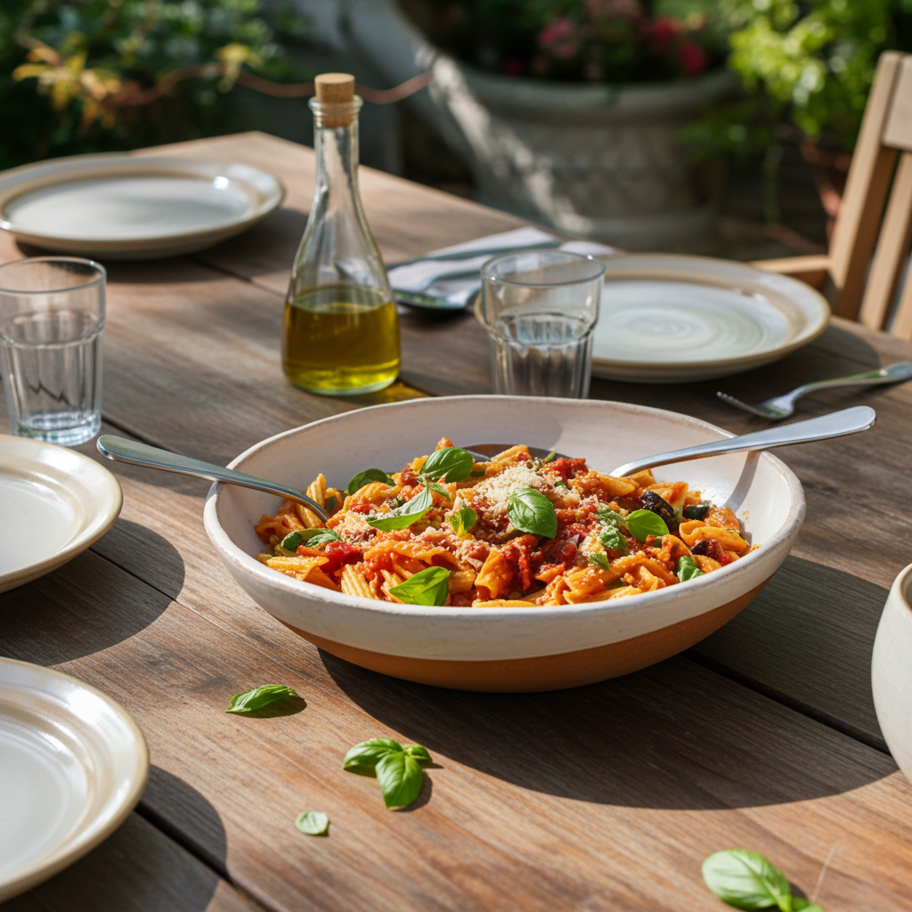 Cloudy White Serving Bowl