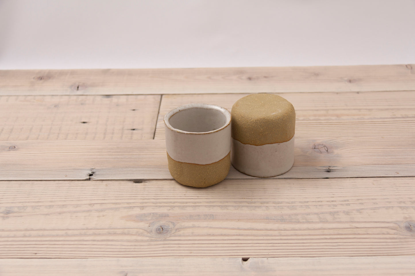 Cloudy White Flat White Cup