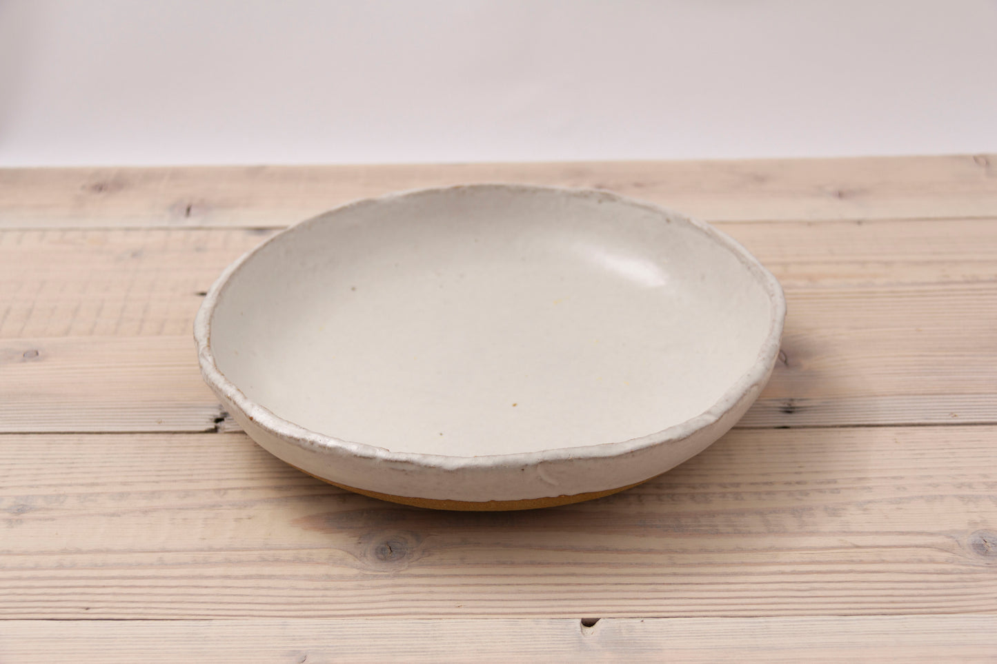 Cloudy White Serving Bowl
