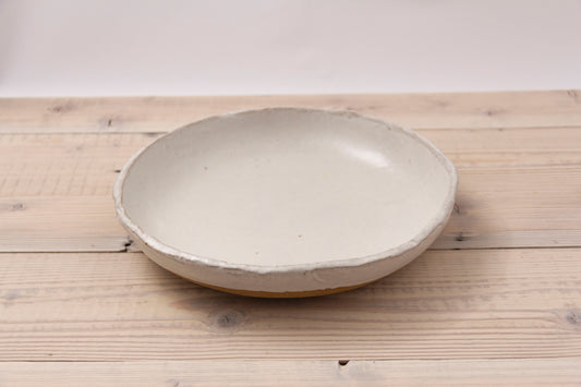 Cloudy White Serving Bowl