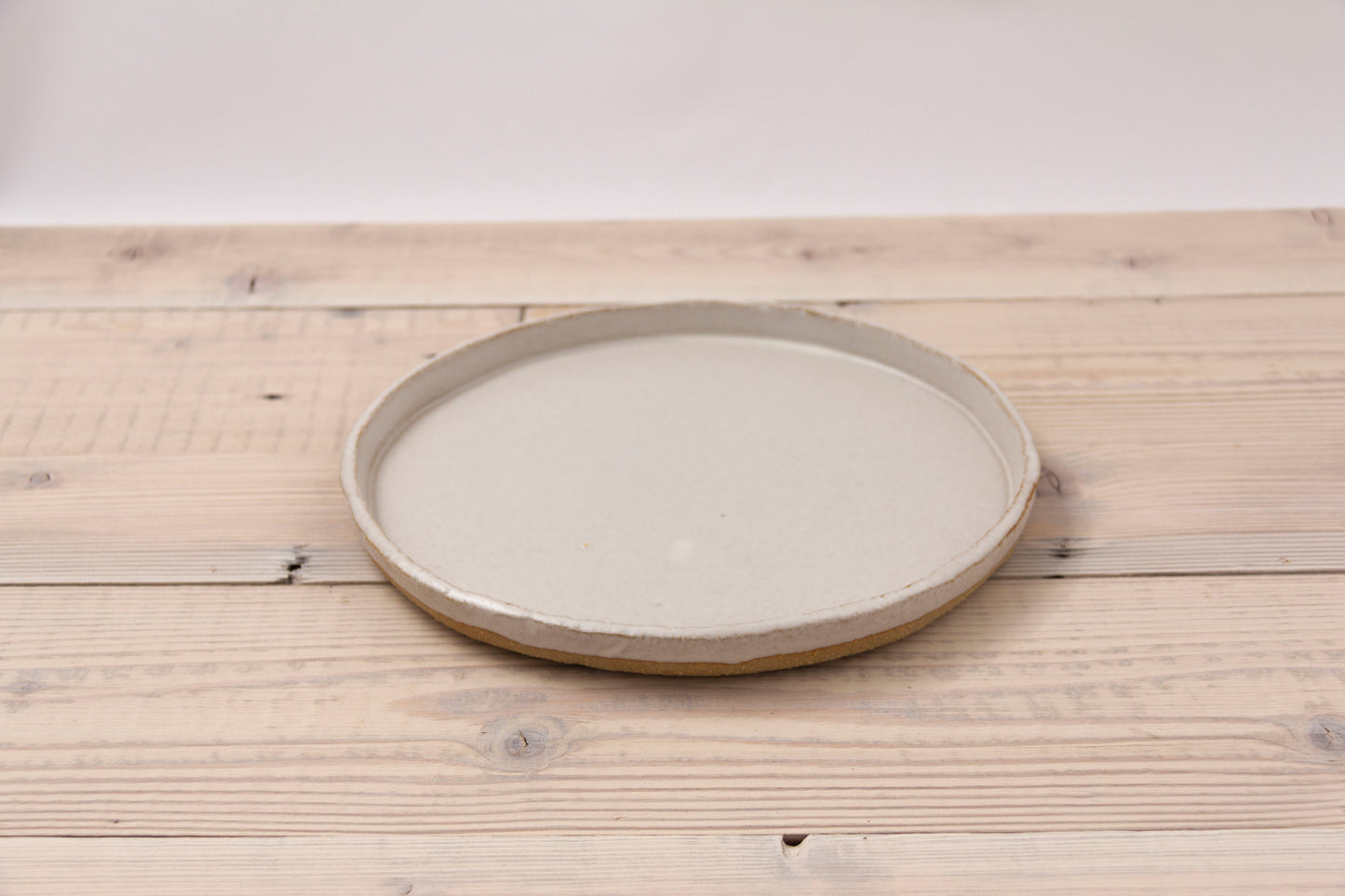 Cloudy White Large Dinner Plate
