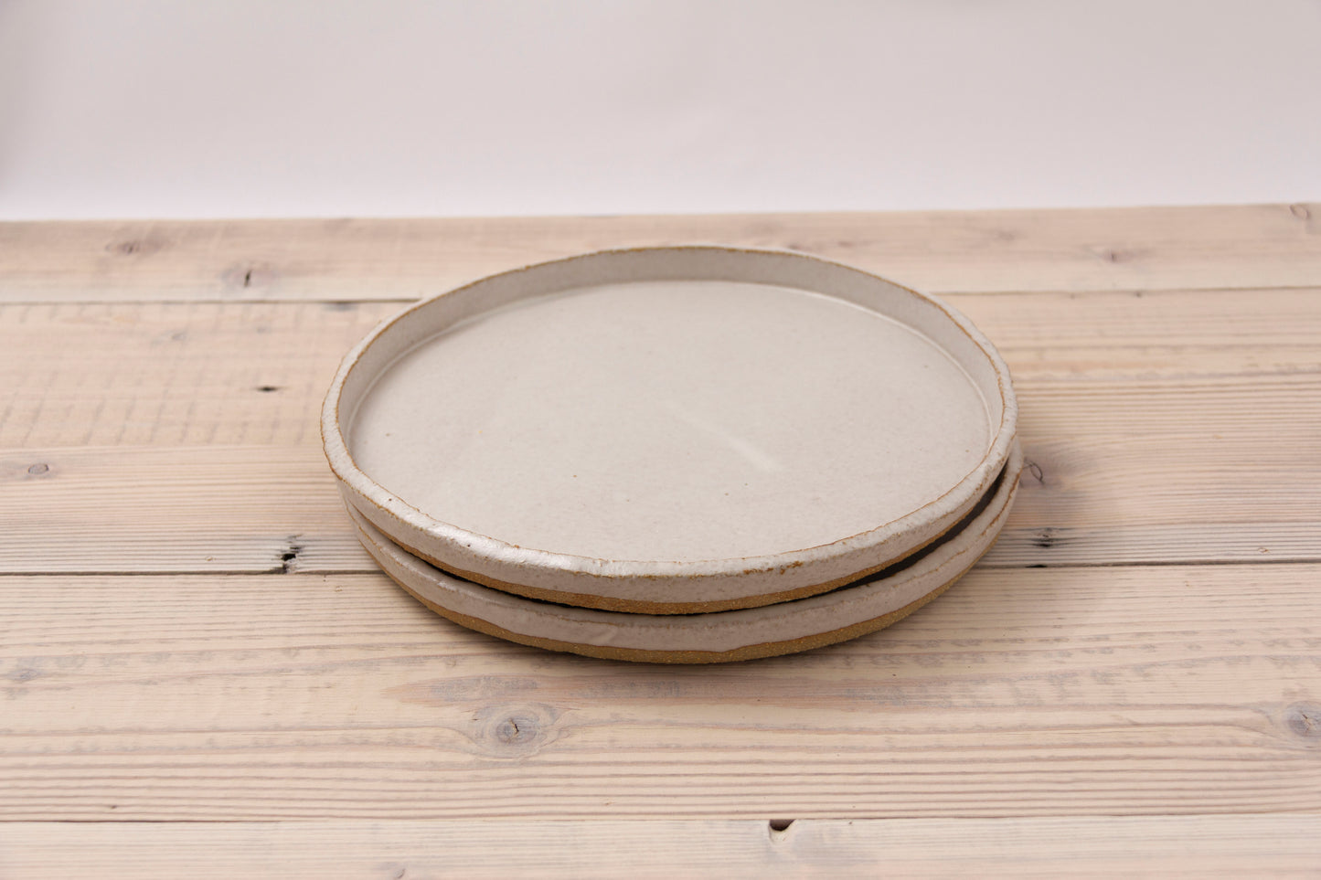 Cloudy White Large Dinner Plate