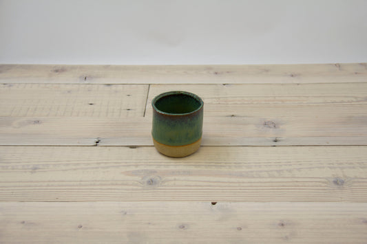 Moss Green Flat White Cup